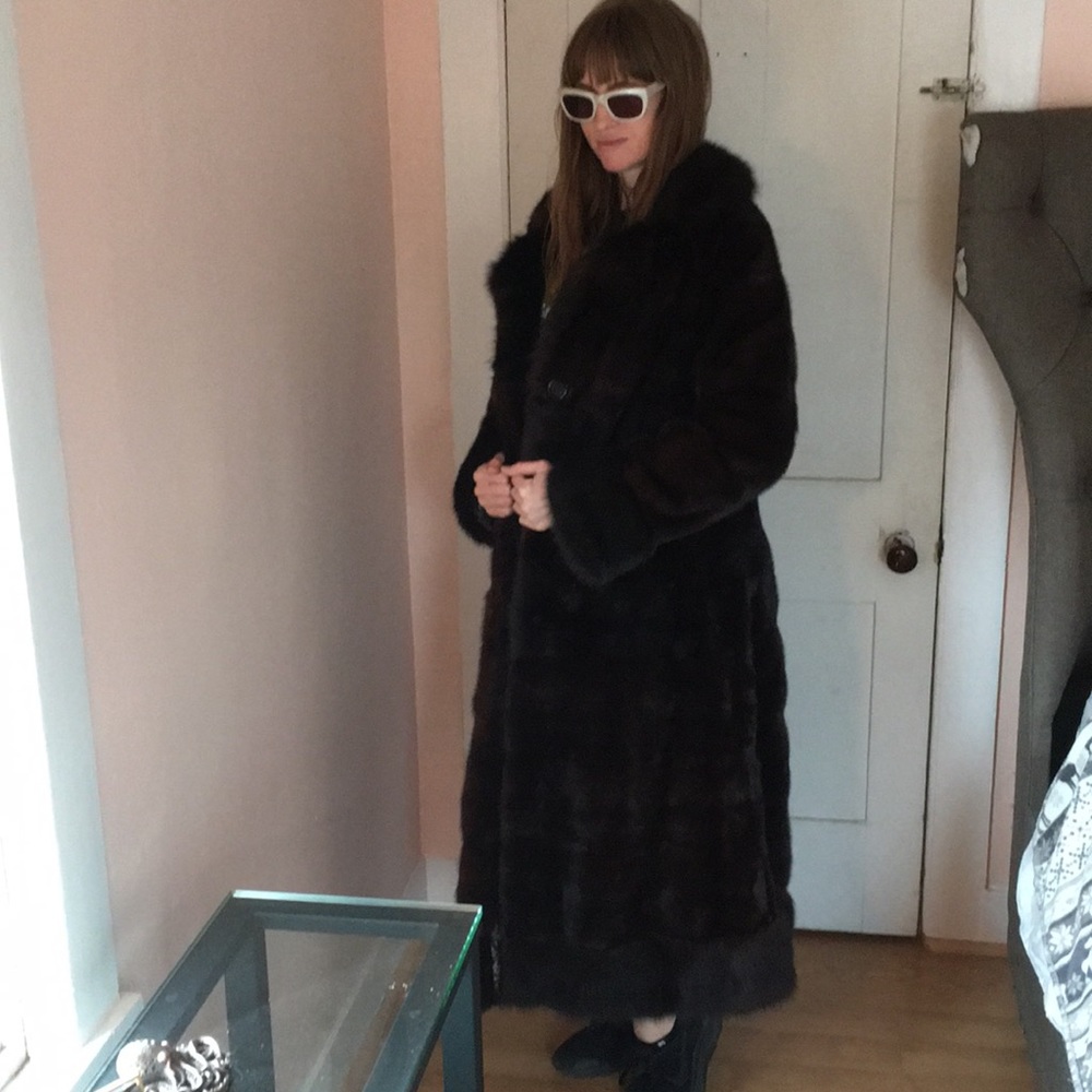 Vintage  , 1925 Sable mink ankle length coat